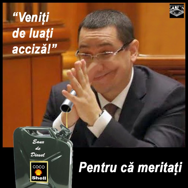 Victor Ponta veniti de luati acciza